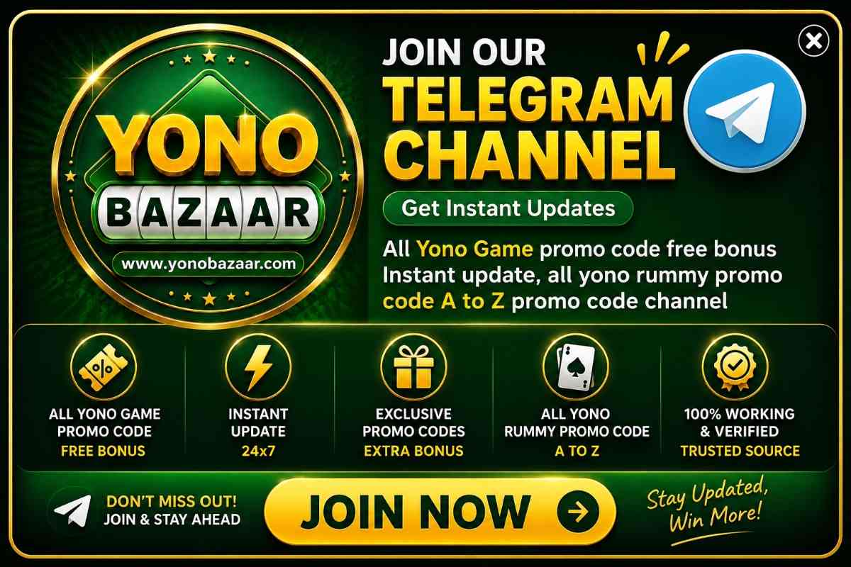 Join Yono Bazaar Telegram Channel - Get all Yono & Rummy promo codes